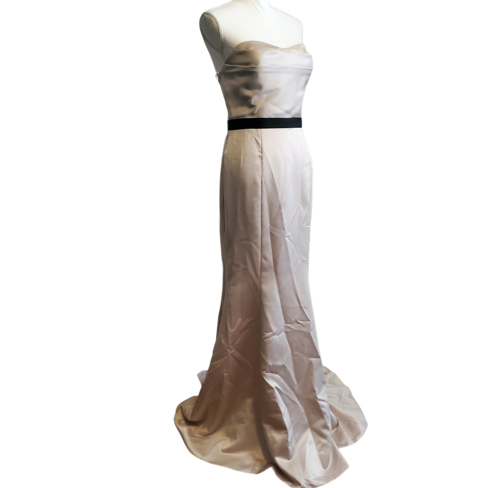 NEW Badgley Mischka Belted Waist Formal Dress - Picture 5 of 11